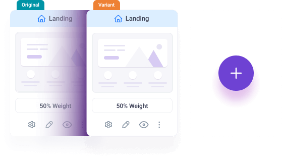 Get controlled split testing options for every step with a clutter-free visualized UI to avoid any confusion.