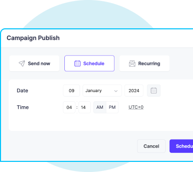 Schedule Campaign With Mail Mint